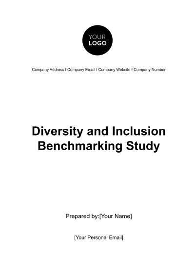 Free Diversity and Inclusion Benchmarking Study HR Template to Edit Online