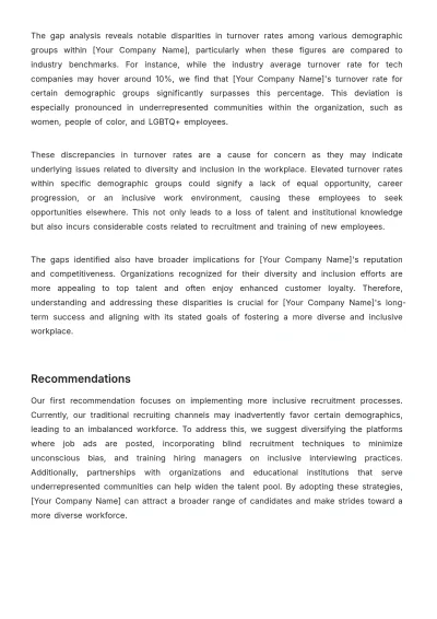 Free Diversity and Inclusion Benchmarking Study HR Template to Edit Online