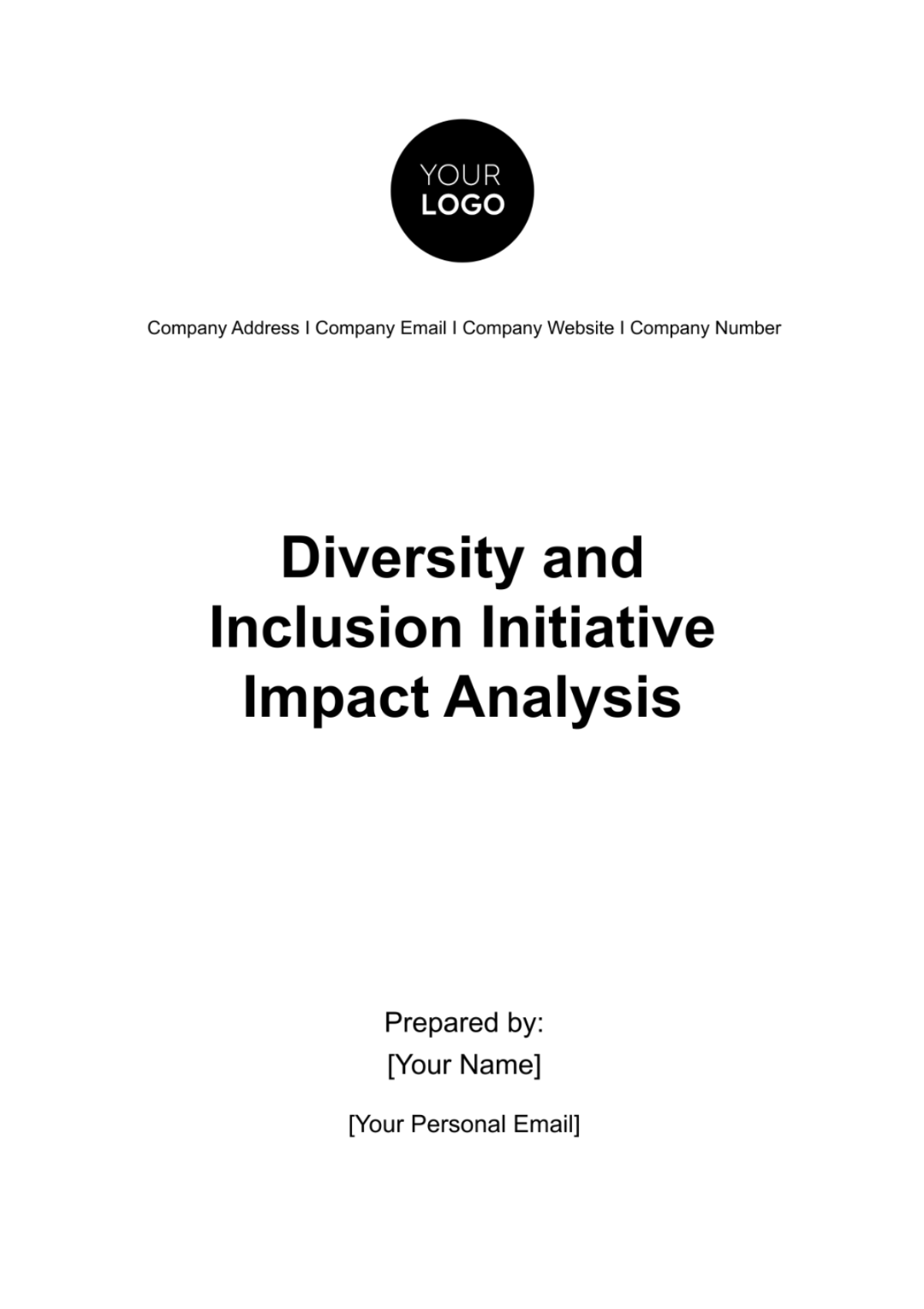 Diversity and Inclusion Initiative Impact Analysis HR Template - Edit Online & Download