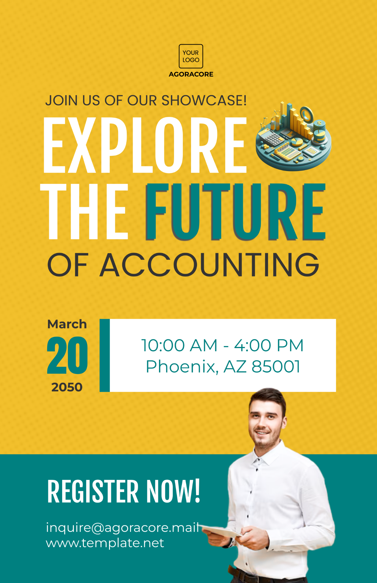 Free Accounting Technology Tools Showcase Poster Template