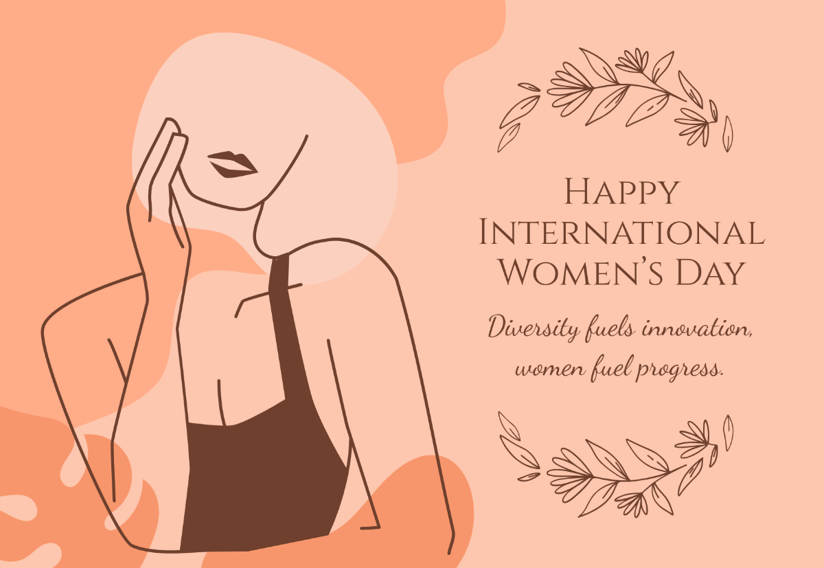 International Women's Day Card Template