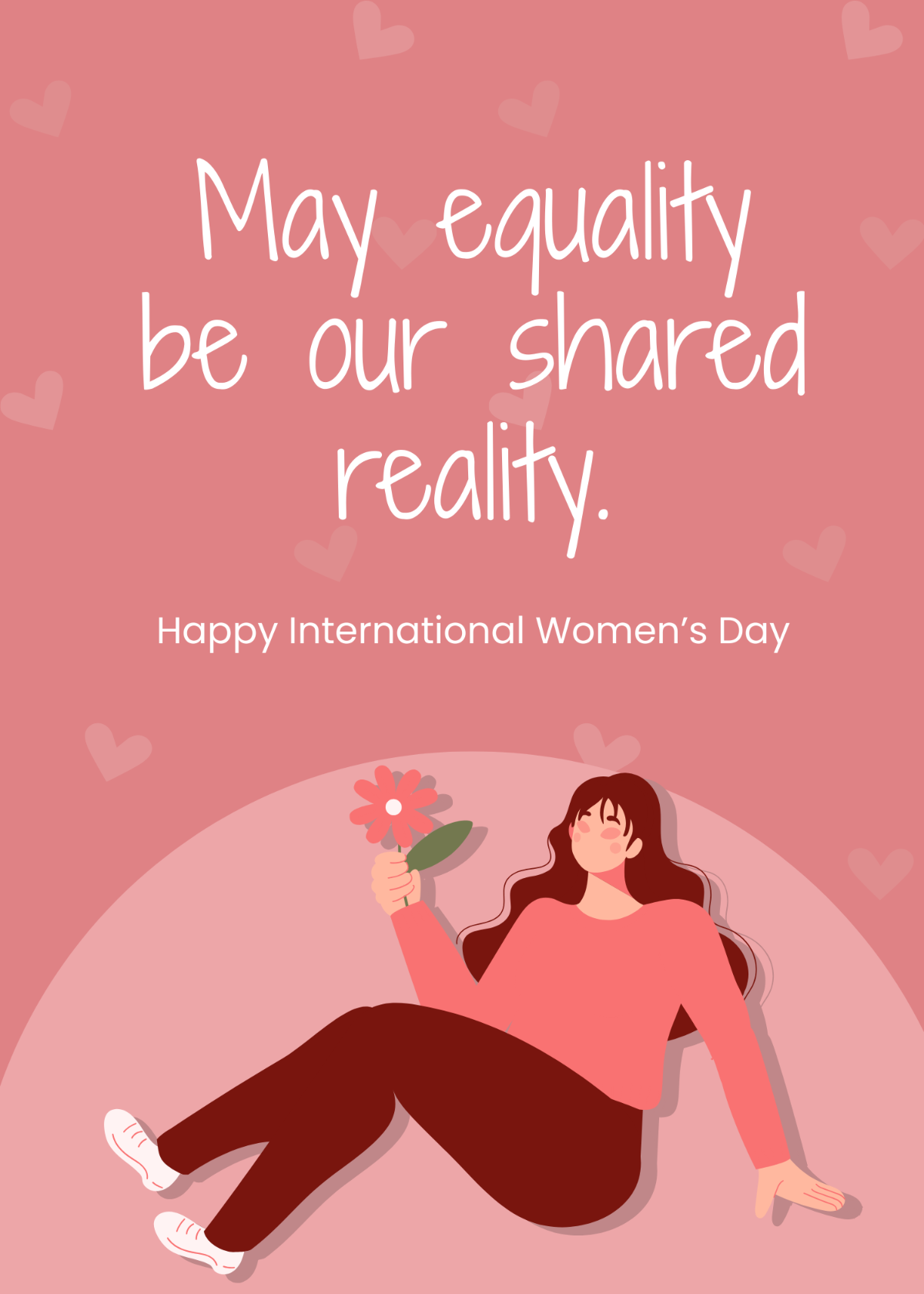 Happy International Women's Day Wishes Template