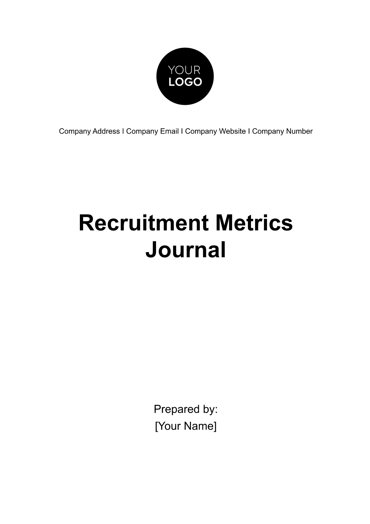 Free Recruitment Metrics Journal HR Template