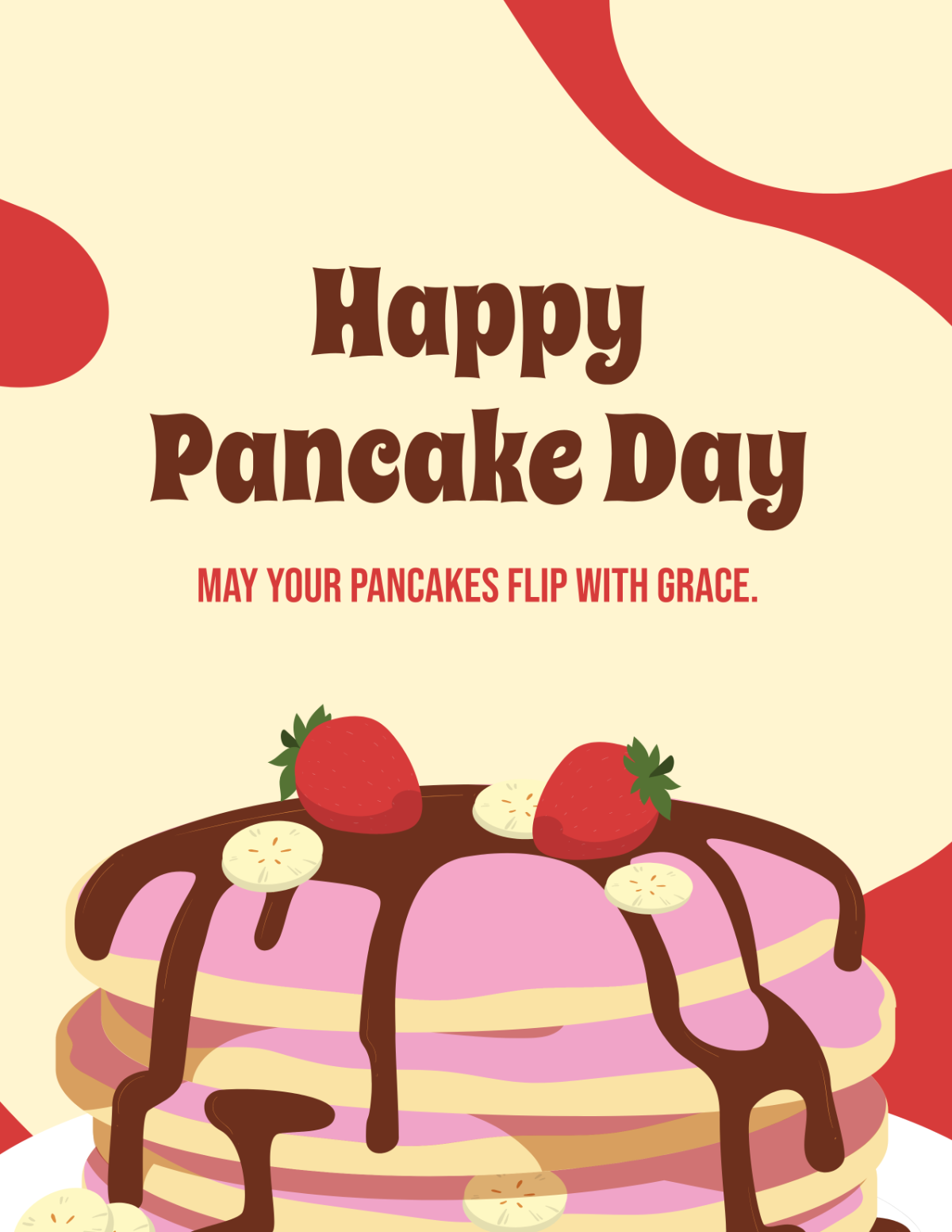  Pancake Day Flyer Template