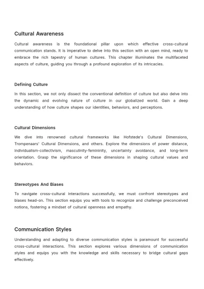 Free Cross-Cultural Communication Manual HR Template to Edit Online