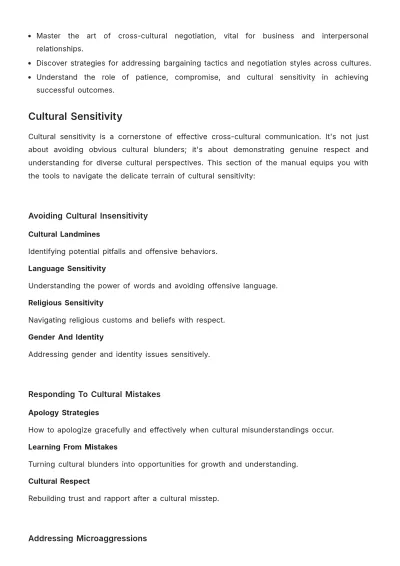 Free Cross-Cultural Communication Manual HR Template to Edit Online