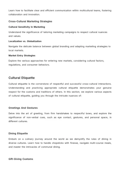 Free Cross-Cultural Communication Manual HR Template to Edit Online