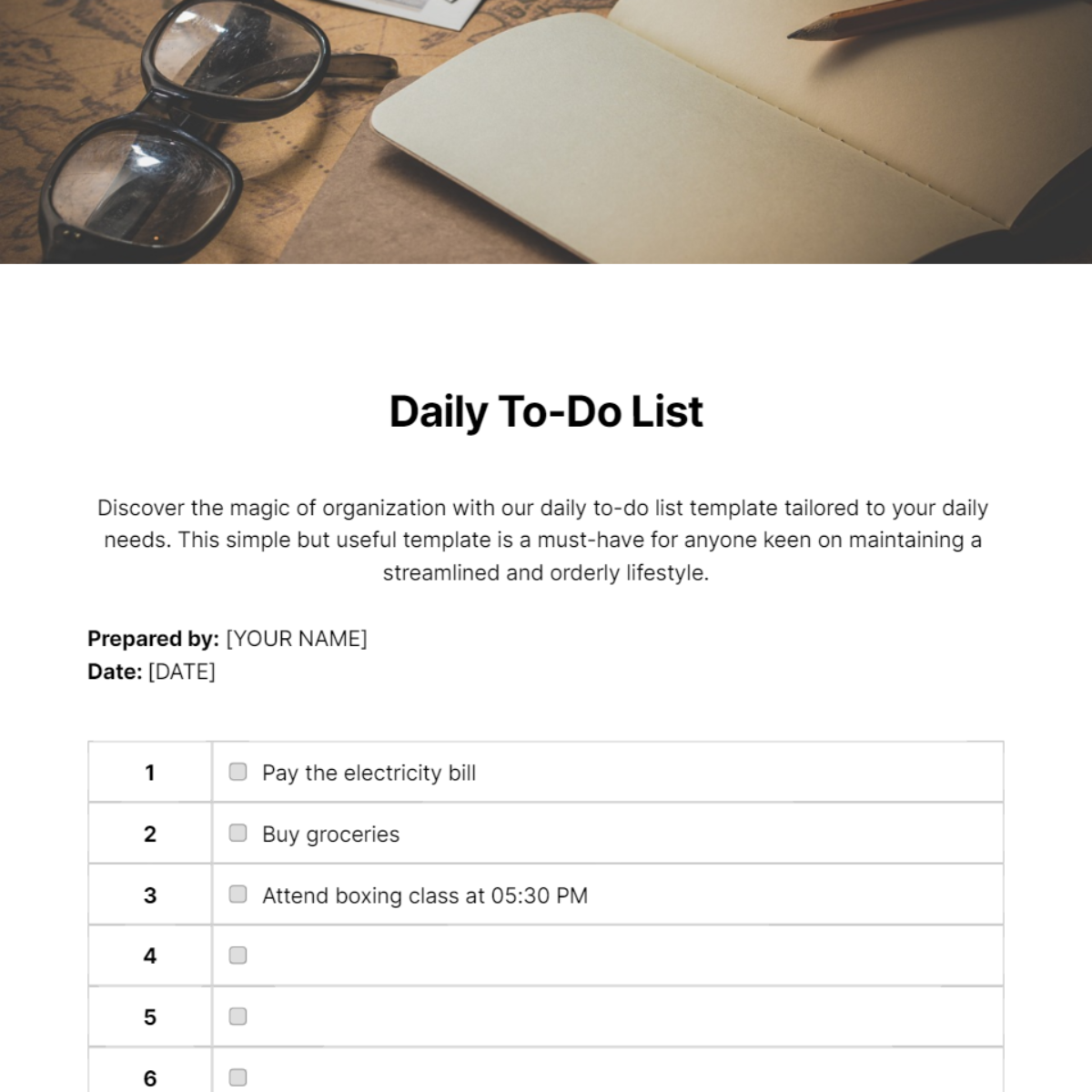 Creative To Do List Template - Edit Online & Download Example ...