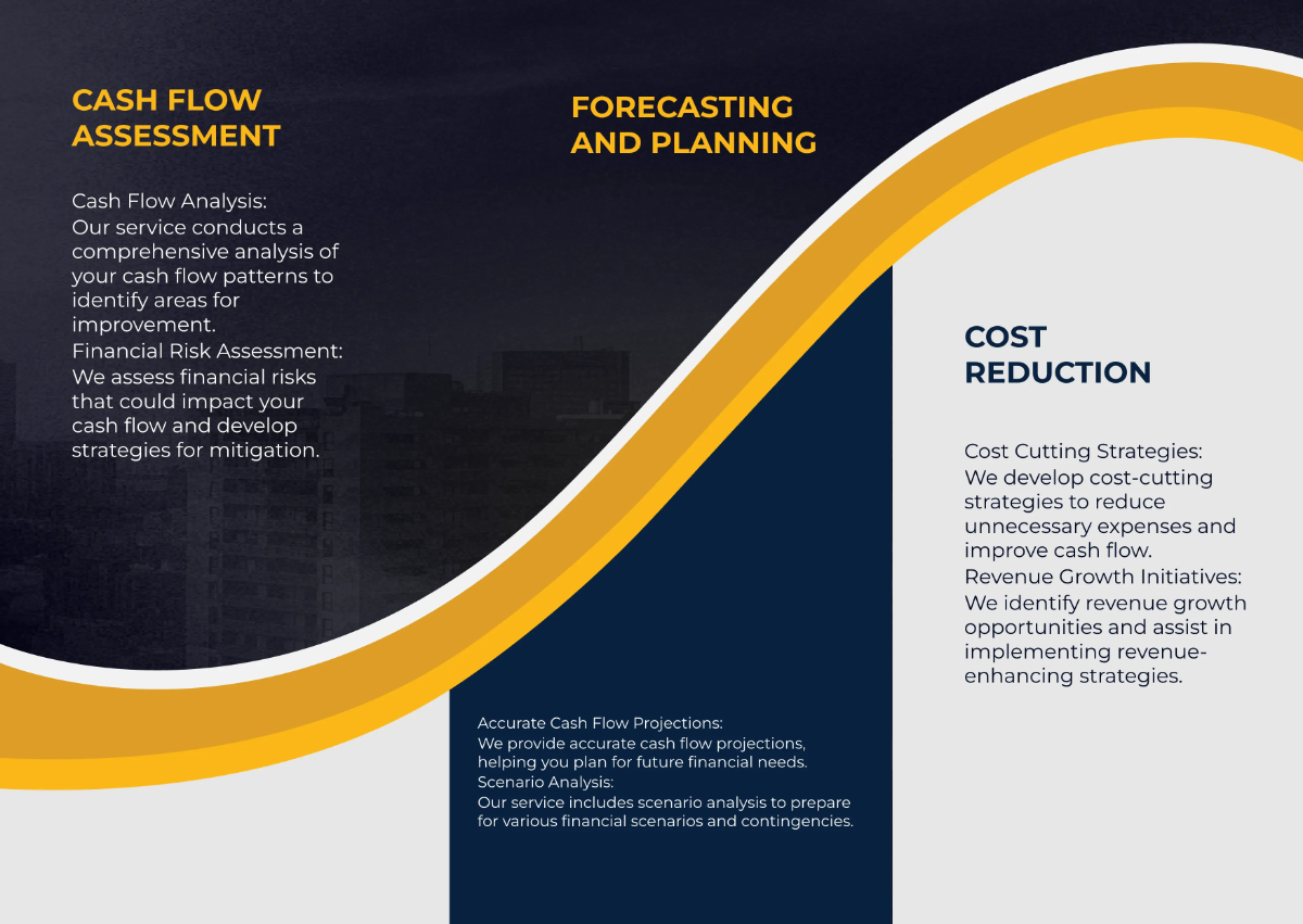 Free Cash Flow Optimization and Forecasting Pamphlet Template to Edit Online