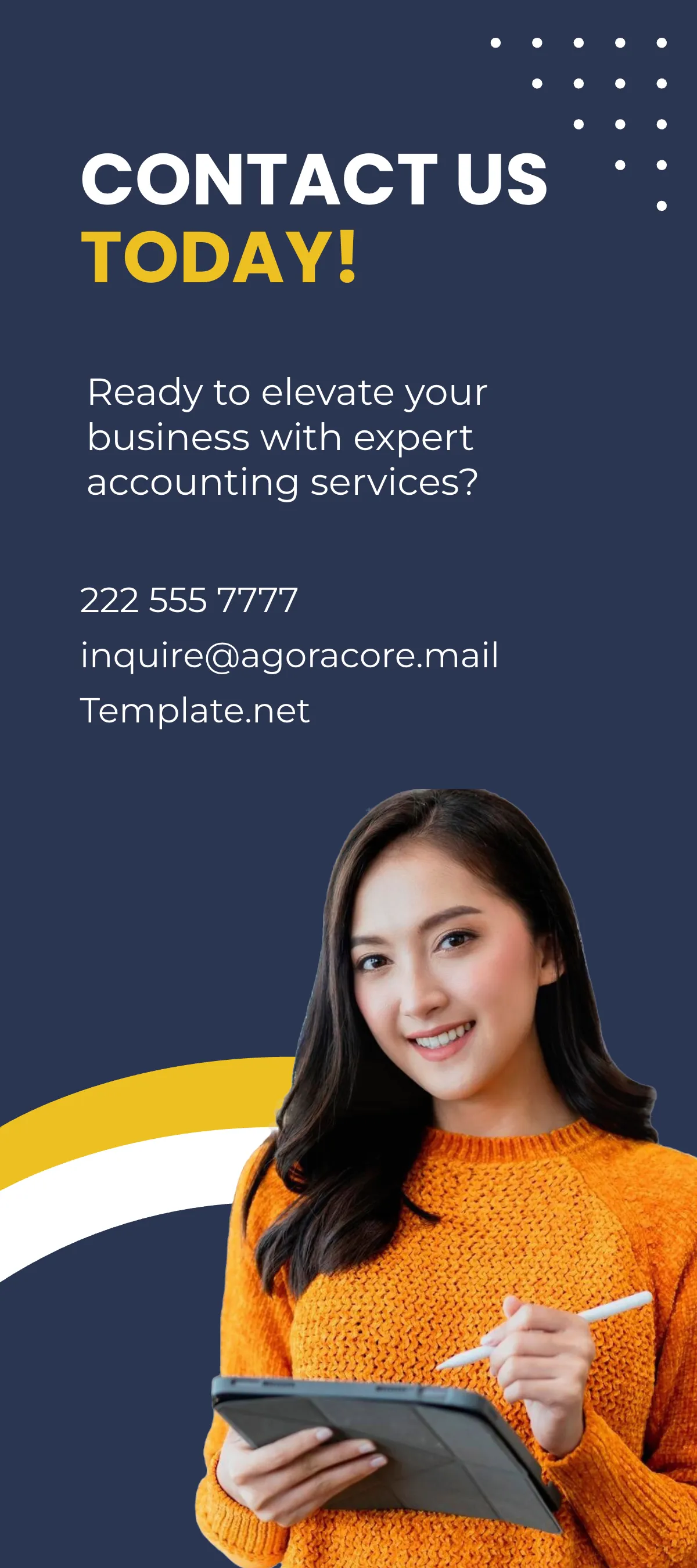 Free Comprehensive Accounting Services Rack Card Template to Edit Online