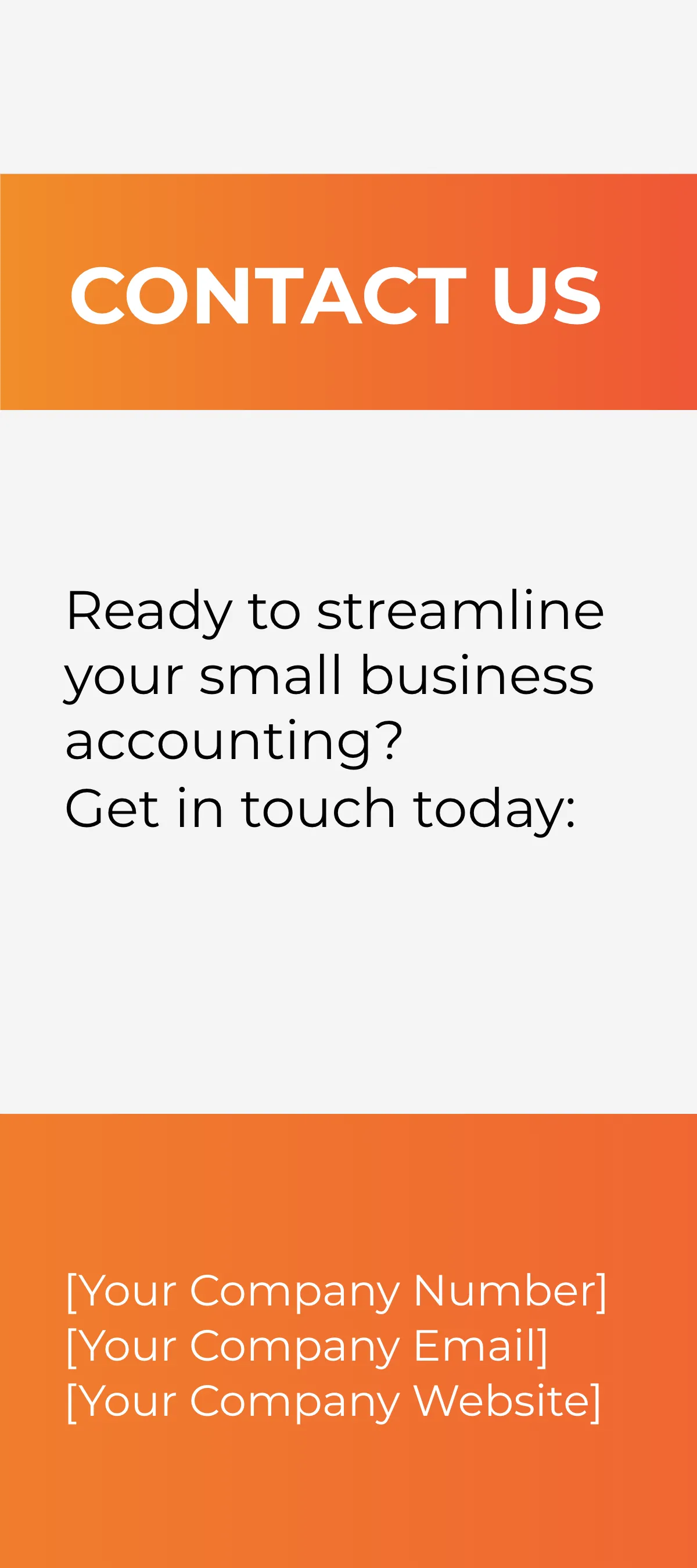 Free Small Business Accounting Essentials Rack Card Template to Edit Online