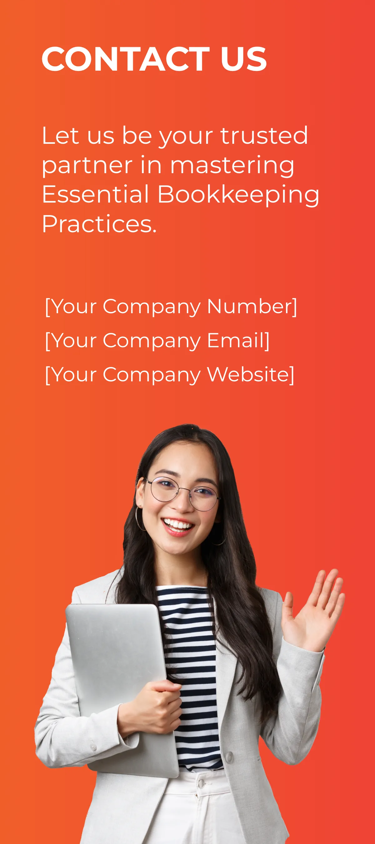 Free Essential Bookkeeping Practices Rack Card Template to Edit Online