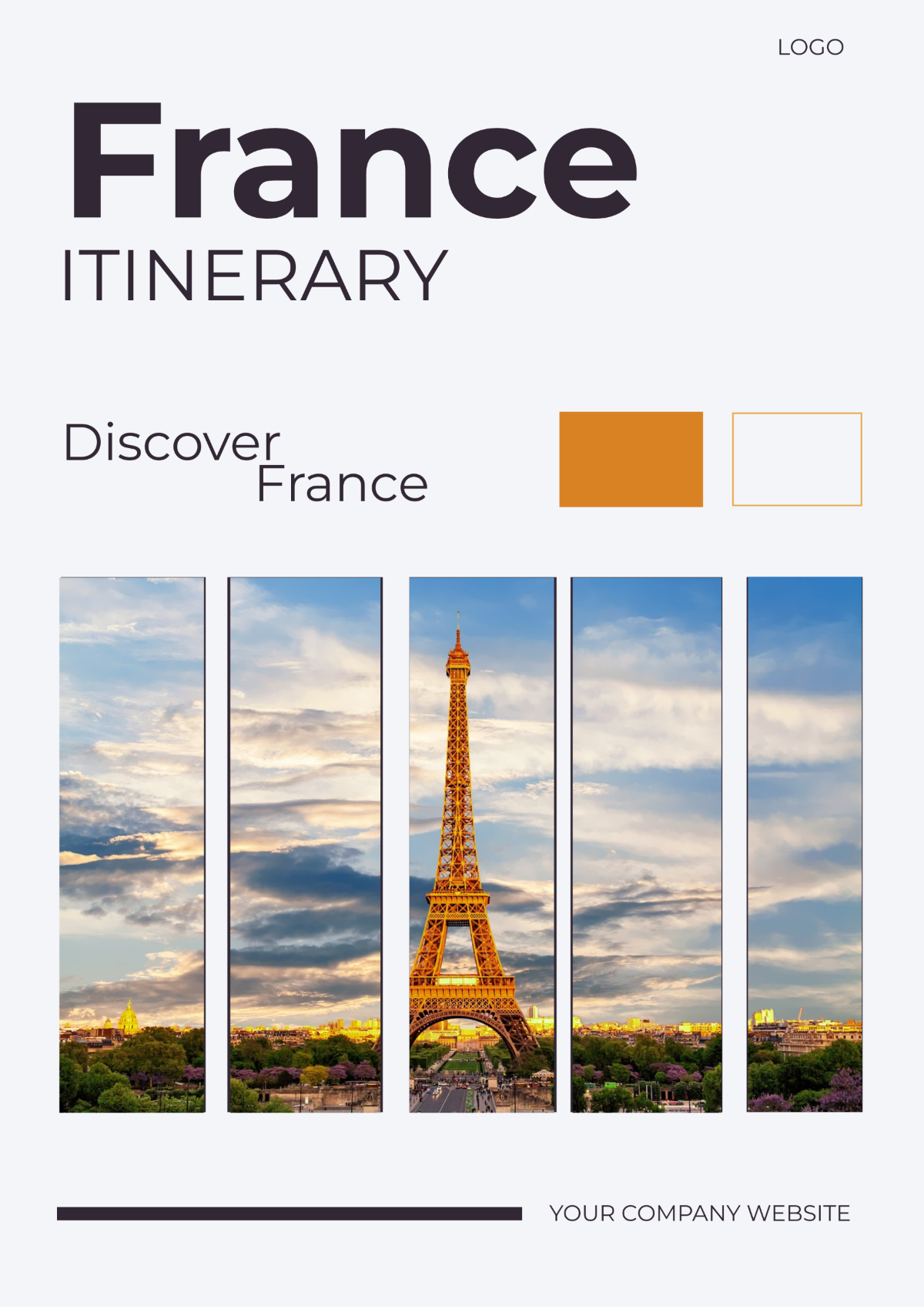 France Itinerary Template