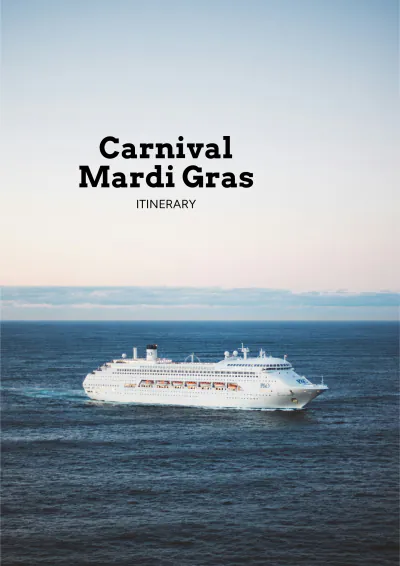 Free Carnival Mardi Gras Itinerary Template to Edit Online