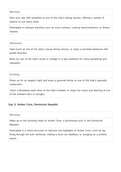 Free Carnival Mardi Gras Itinerary Template to Edit Online
