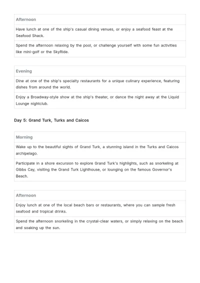 Free Carnival Mardi Gras Itinerary Template to Edit Online