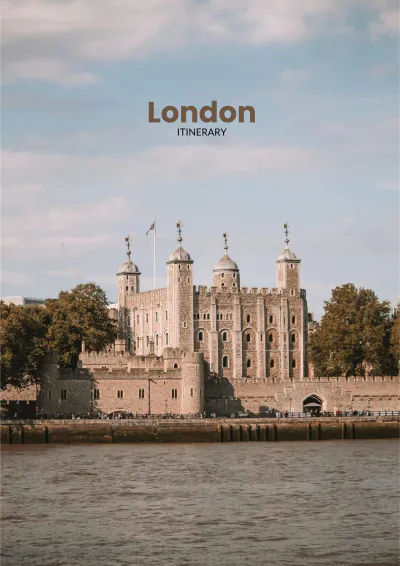 Free London Itinerary Template to Edit Online