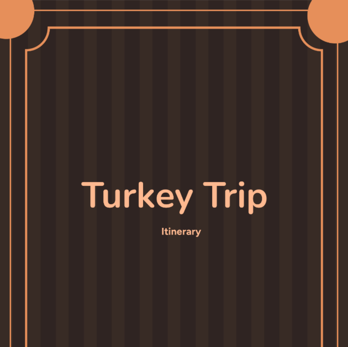 Turkey Trip Itinerary Template - Edit Online & Download