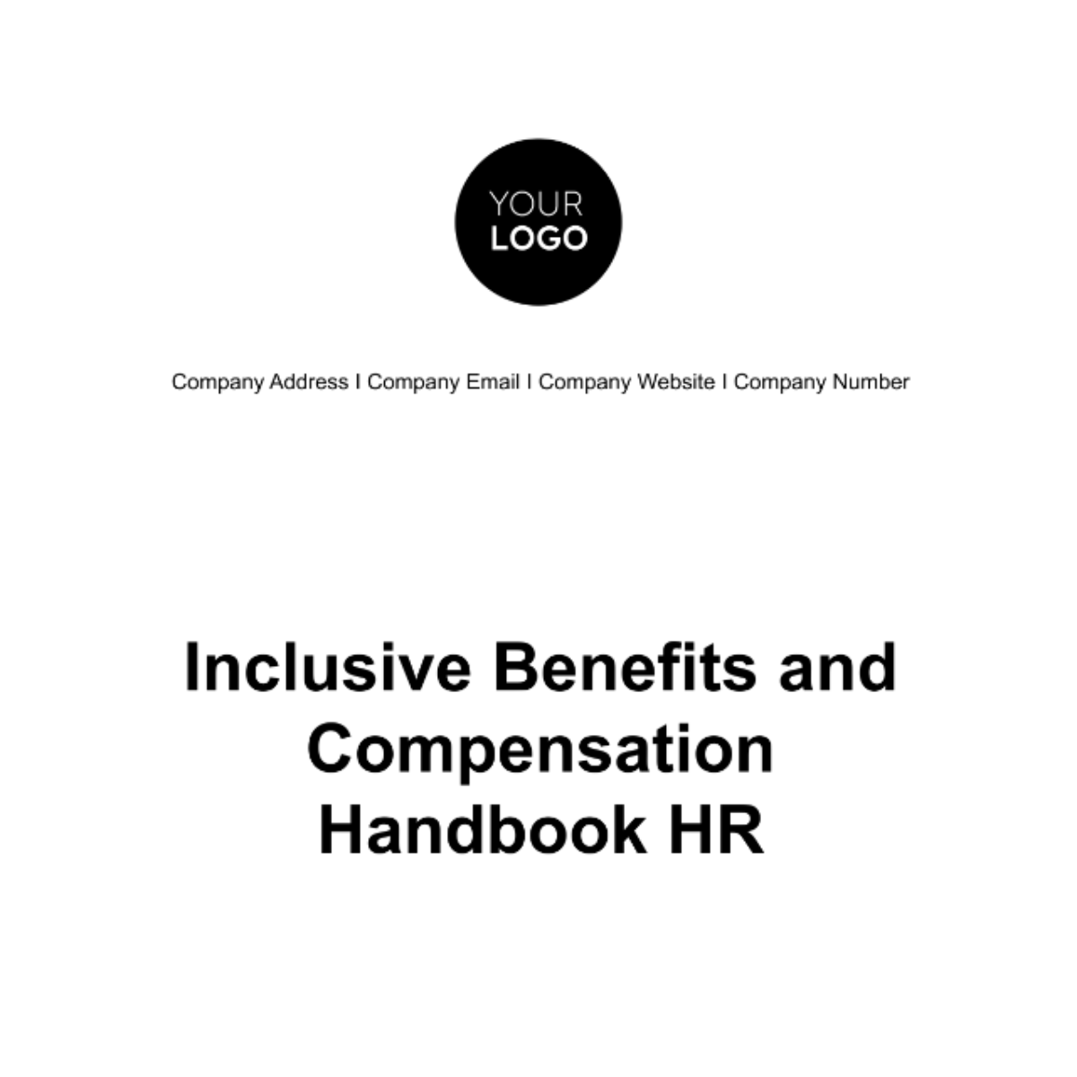 Free Inclusive Benefits and Compensation Handbook HR Template