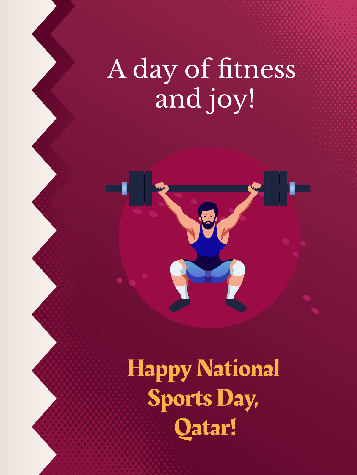  Qatar National Sports Day Threads Post Template
