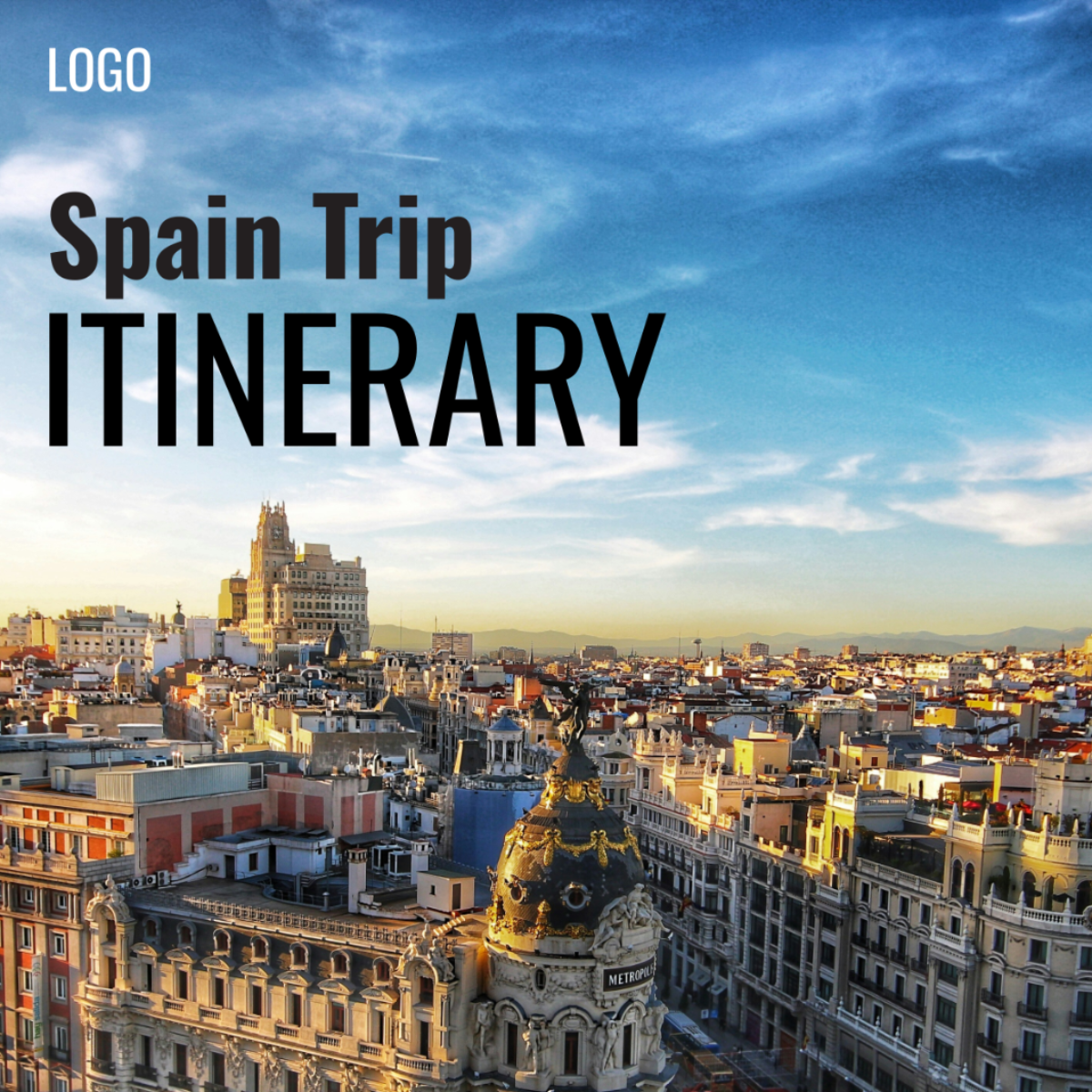 Spain Trip Itinerary Template