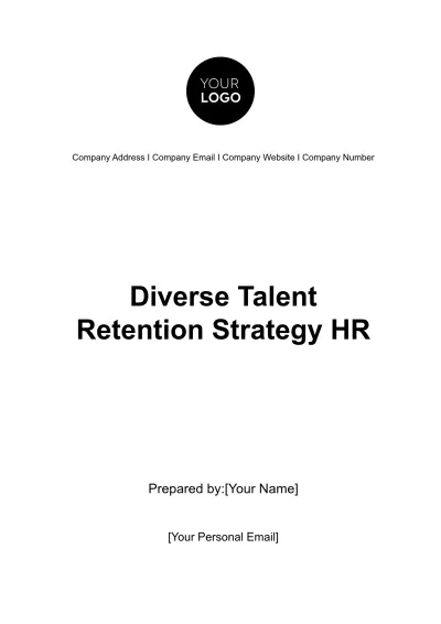 Free Diverse Talent Retention Strategy HR Template to Edit Online