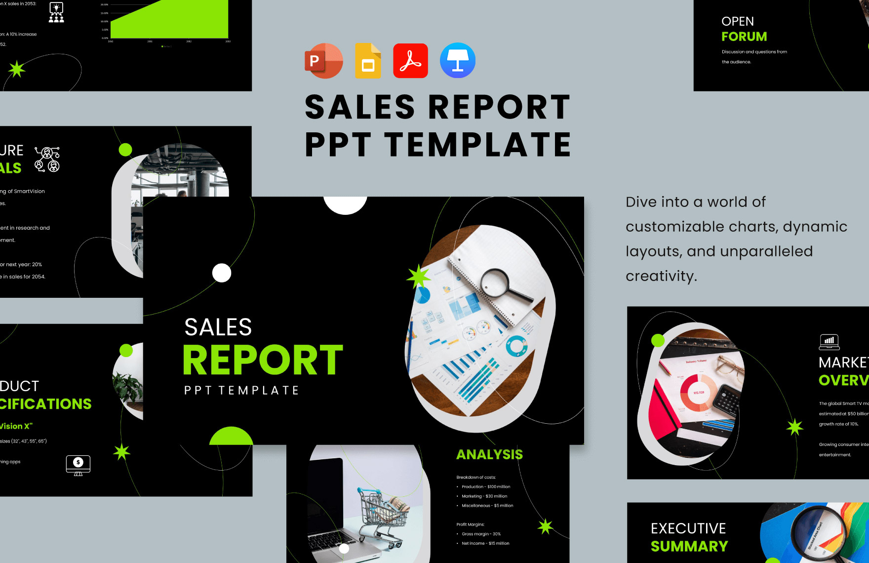 Free Sales Report PPT Template