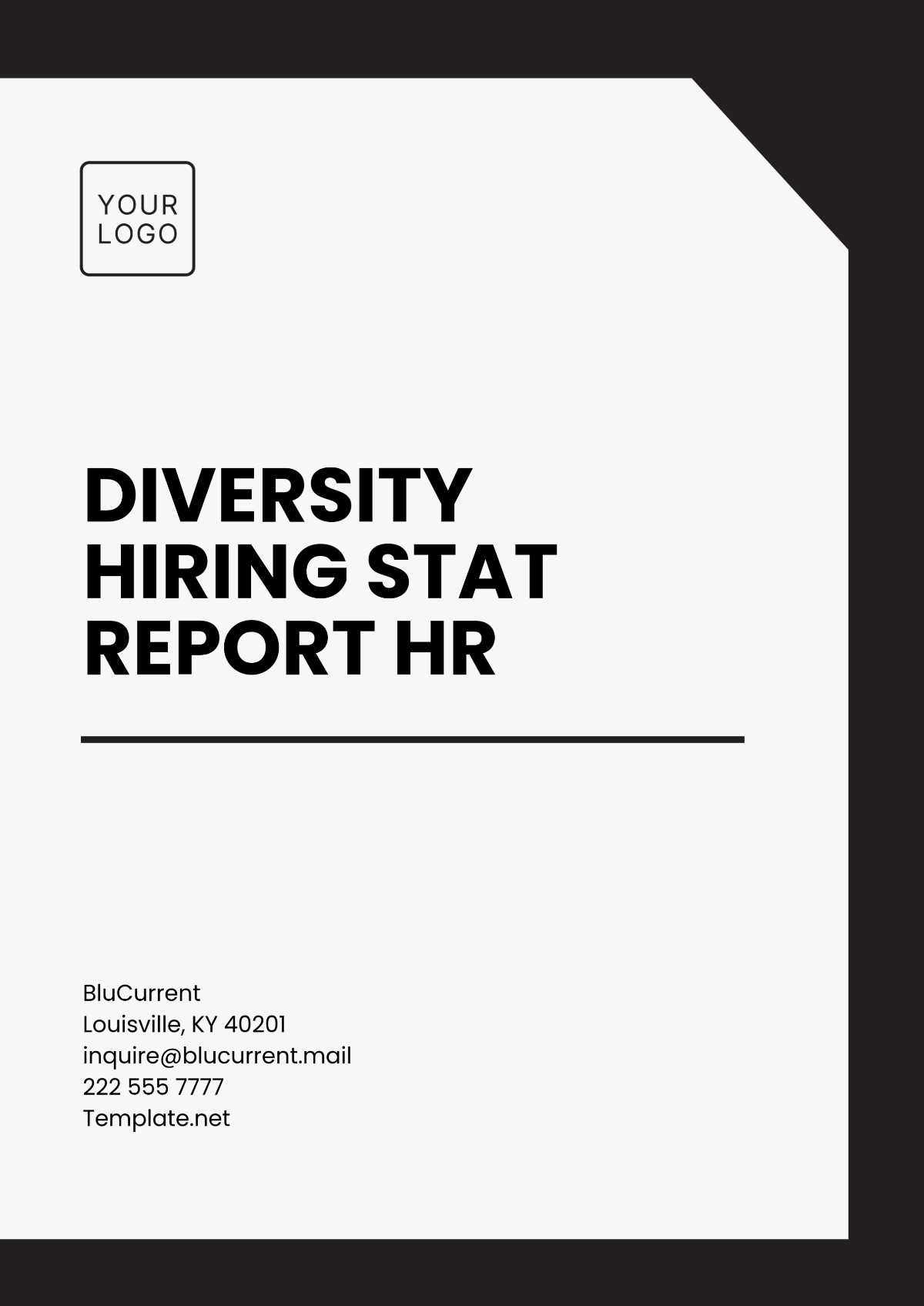 Diversity Hiring Stat Report HR Template - Edit Online & Download