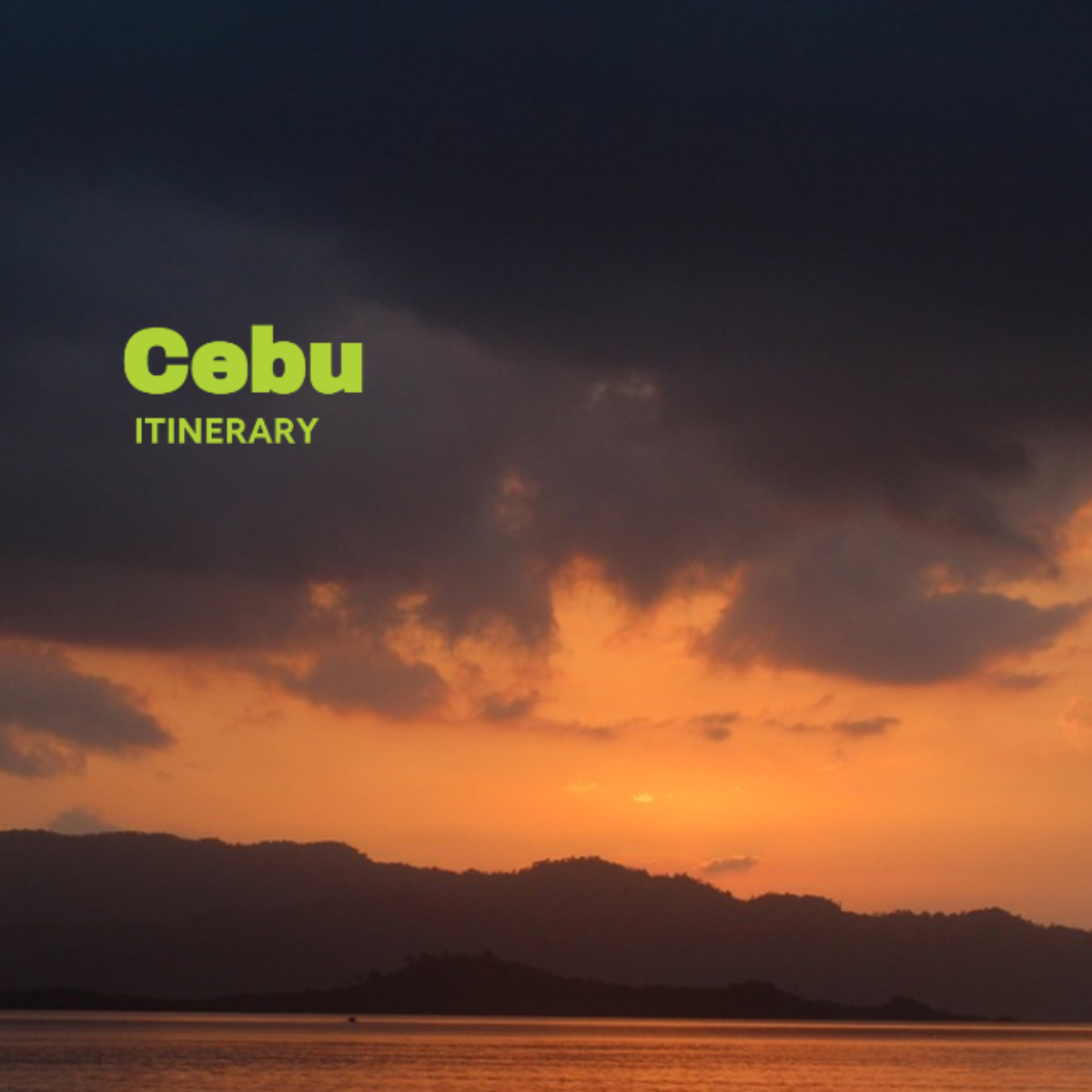 Cebu Itinerary Template - Edit Online & Download