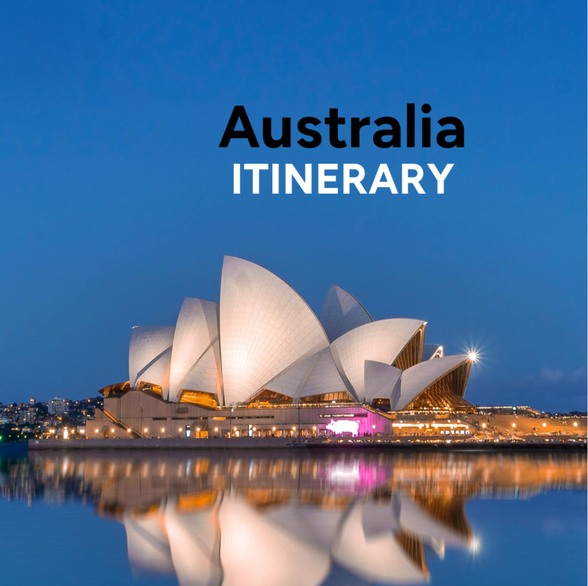Australia Itinerary Template