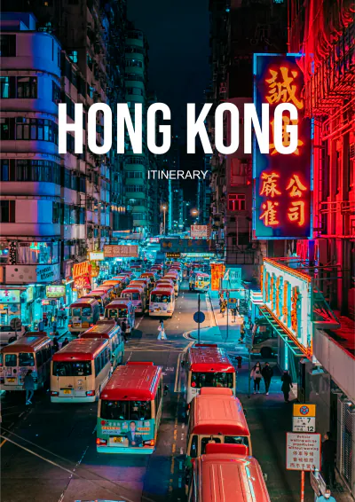 Free Hong Kong Itinerary Template to Edit Online