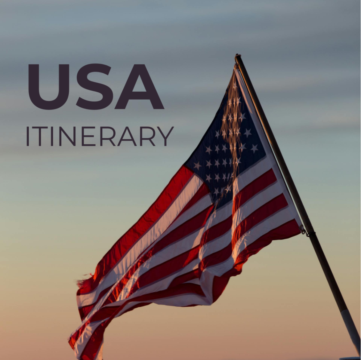USA Itinerary Template