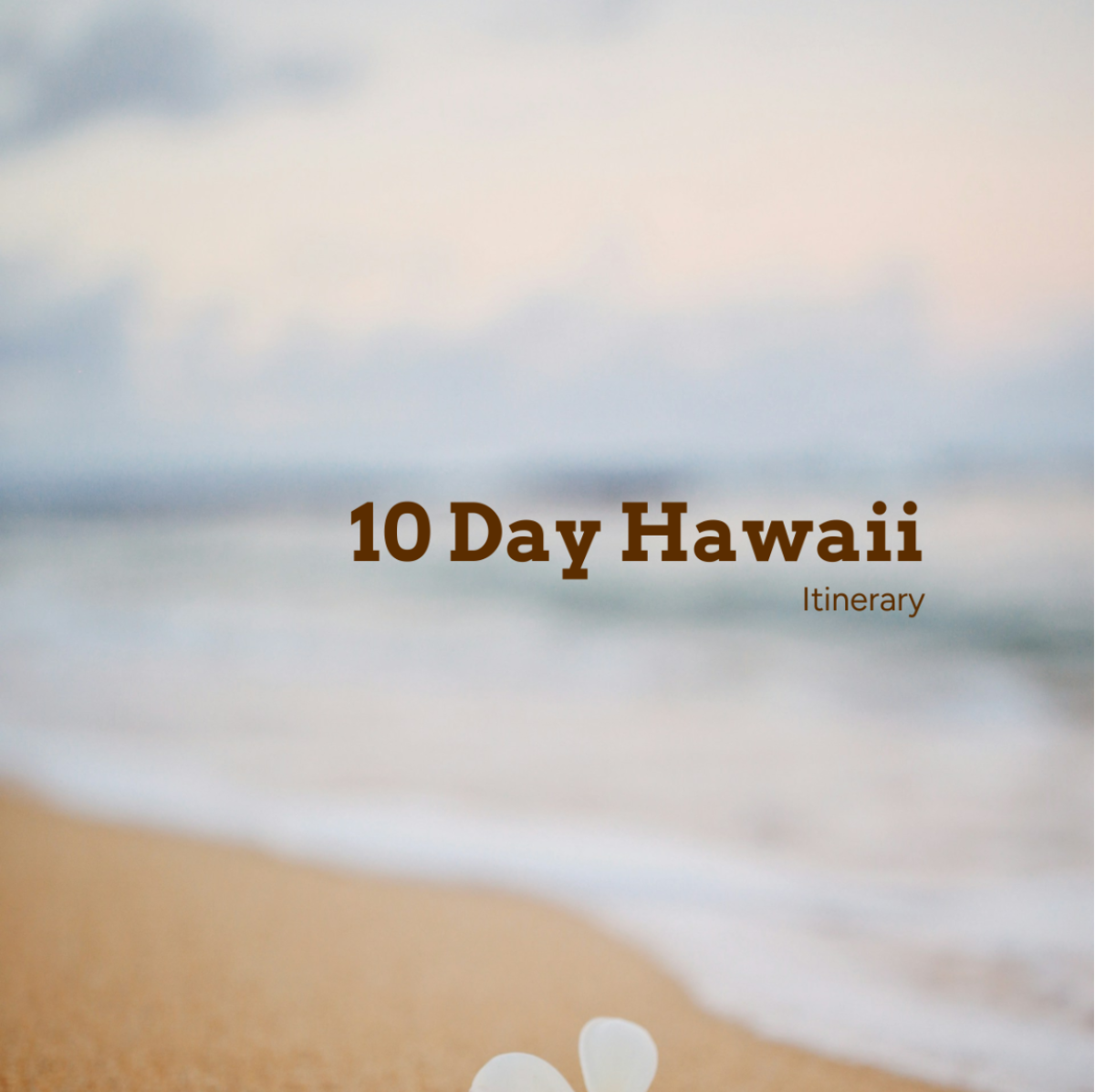 10 Day Hawaii Itinerary Template - Edit Online & Download