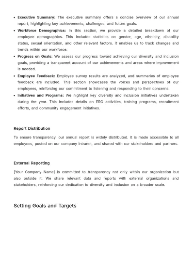 Free Diversity and Inclusion Accountability and Reporting Manual HR Template to Edit Online
