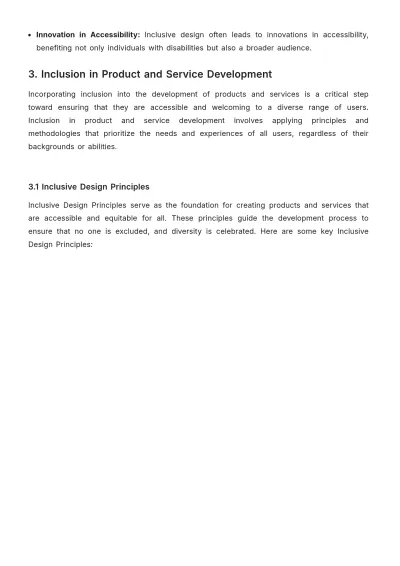Free Inclusion in Product and Services Guide HR Template to Edit Online