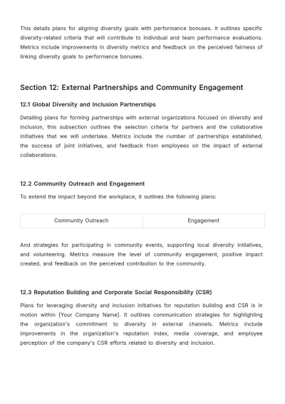 Free Diversity and Inclusion Global Strategy and Implementation HR Template to Edit Online