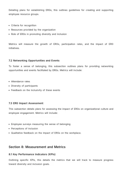 Free Diversity and Inclusion Global Strategy and Implementation HR Template to Edit Online