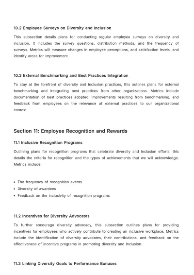 Free Diversity and Inclusion Global Strategy and Implementation HR Template to Edit Online