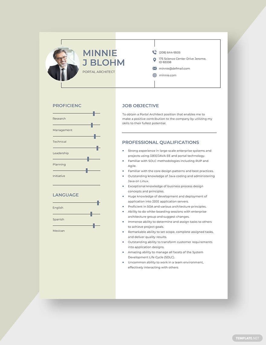 Architect Cv Template Free Download Word Free Printable Templates