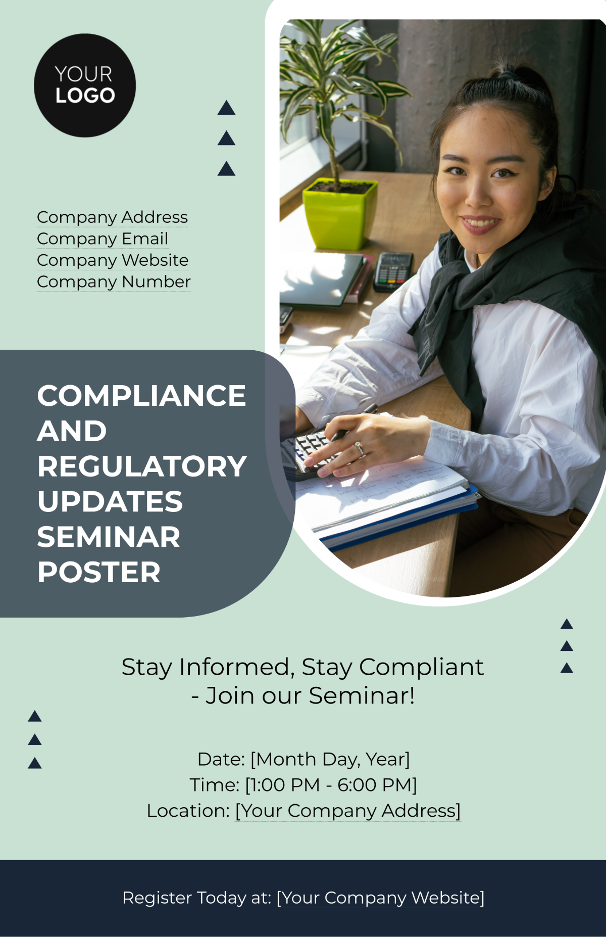 Free Compliance and Regulatory Updates Seminar Poster Template