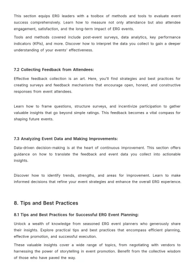 Free Employee Resource Group Event Planning and Management Handbook HR Template to Edit Online