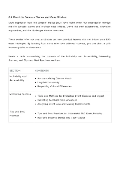 Free Employee Resource Group Event Planning and Management Handbook HR Template to Edit Online