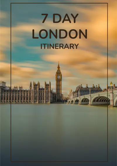 Free 7 Day London Itinerary Template to Edit Online