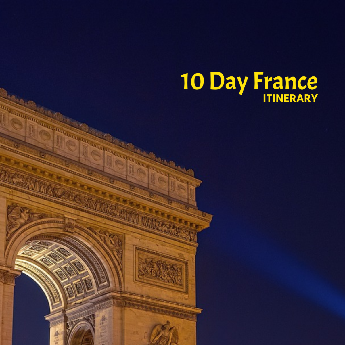 10 Day France Itinerary Template - Edit Online & Download