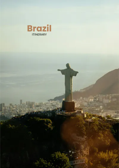 Free Brazil Itinerary Template to Edit Online