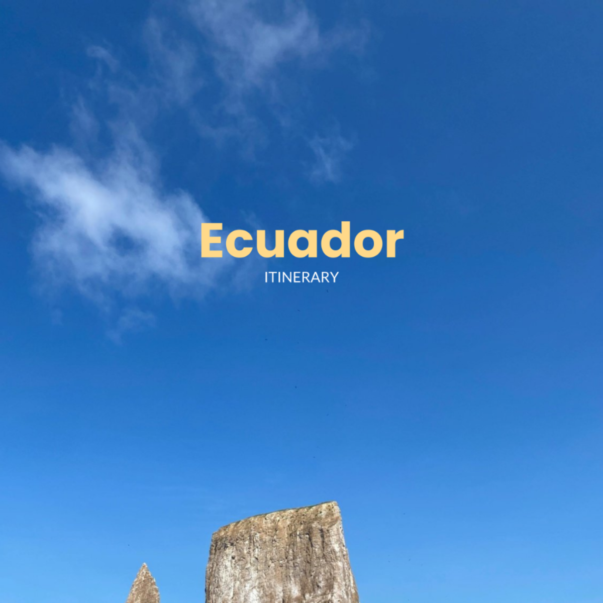 Ecuador Itinerary Template - Edit Online & Download