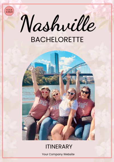 Free Nashville Bachelorette Itinerary Template to Edit Online