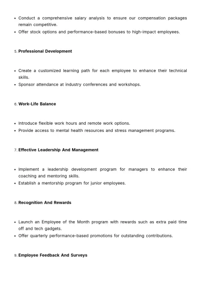 Free Talent Retention Strategy Outline HR Template to Edit Online