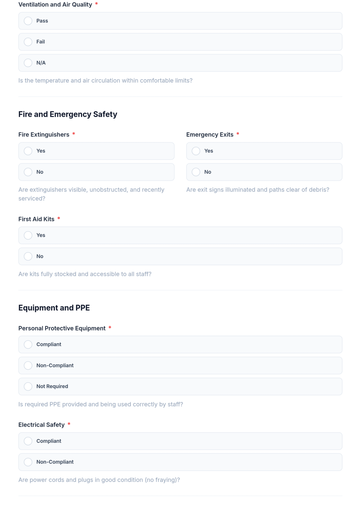 Free Health and Safety Compliance Checklist HR Template & AI Maker Free Health and Safety Compliance Checklist HR Template & AI Maker