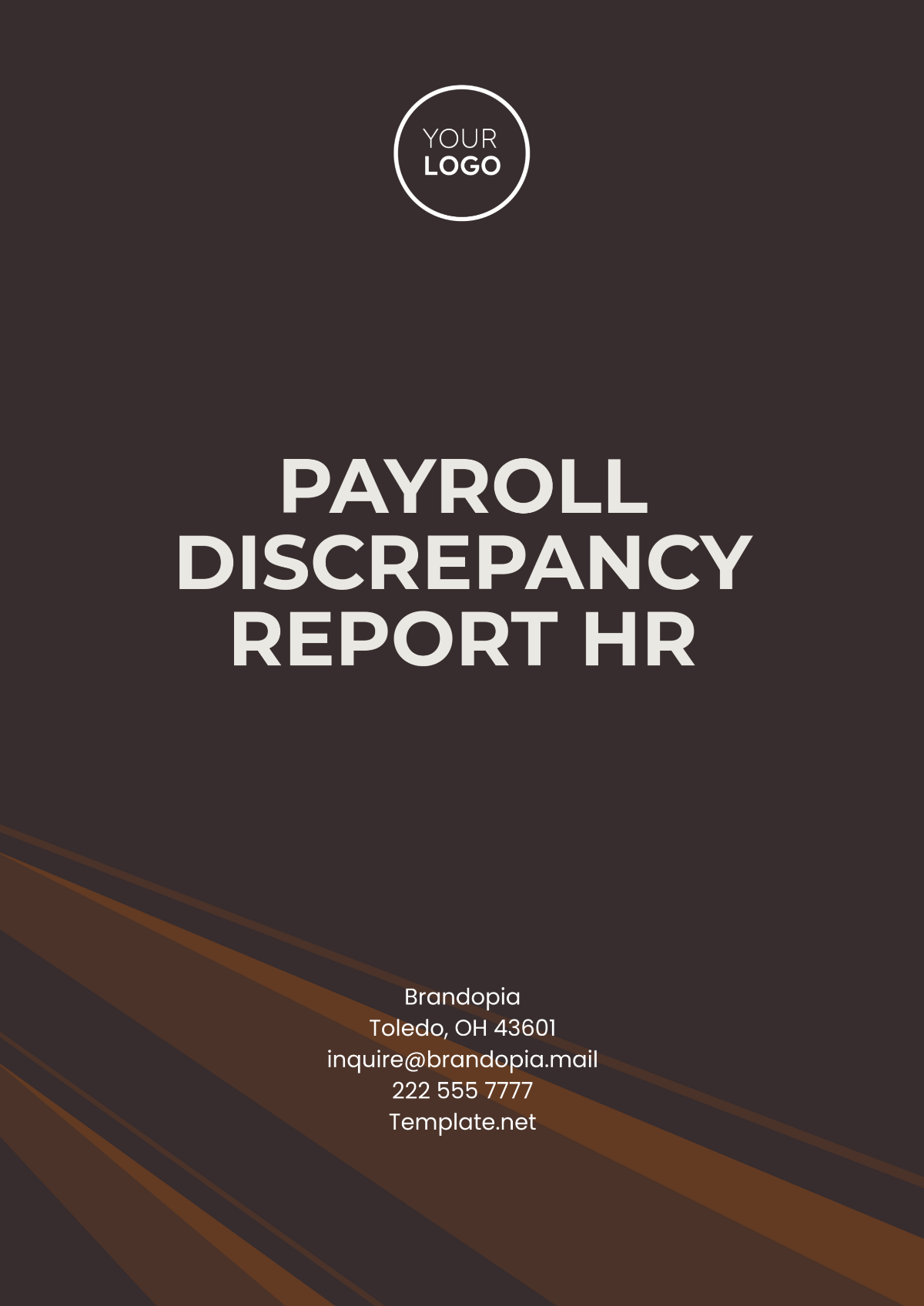 Payroll Discrepancy Report HR Template - Edit Online & Download